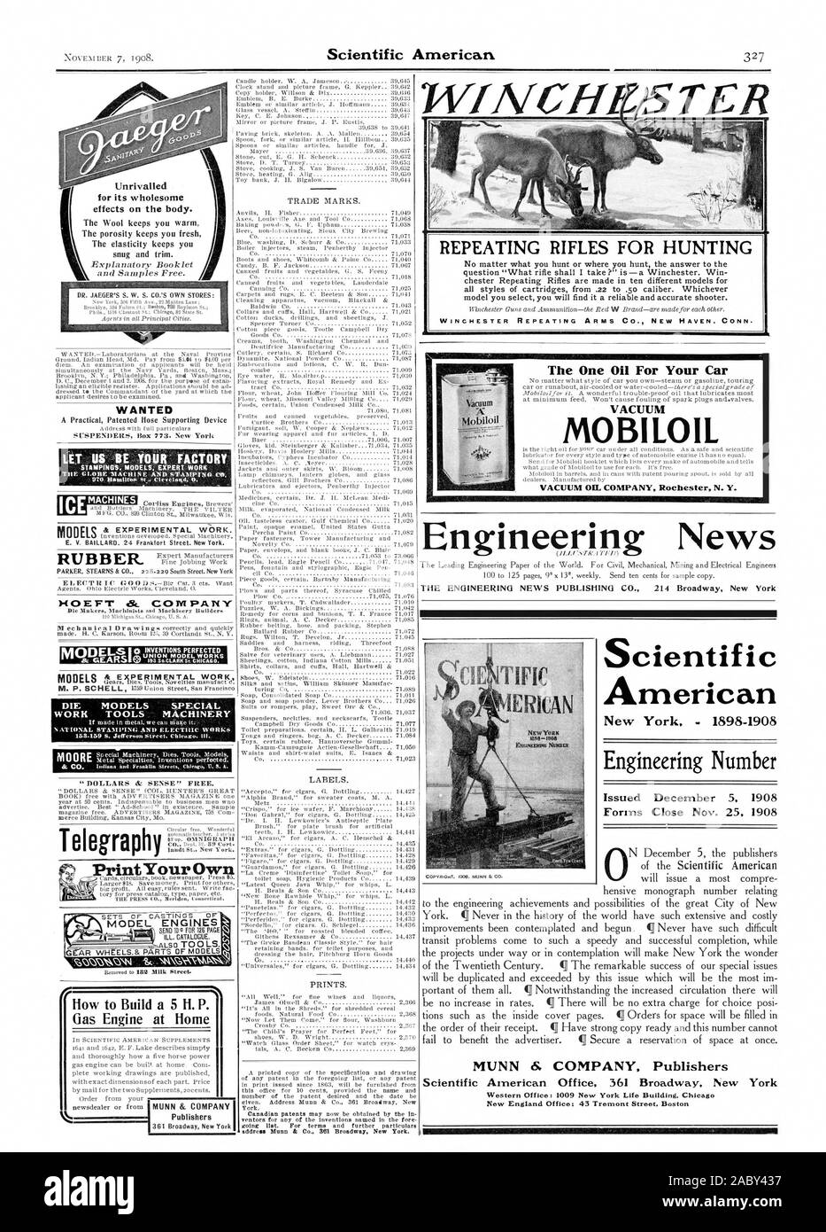 Une de ses propres effets sur l'organisme. Les modèles d'outils usés spéciale mourir ' MACHINES Dollars & Sense' gratuitement. D'un engrenage de télégraphie . Je sTcl DR. JAEGER'S S. O. S. CO.'S propres magasins : Engi neerin News RÉPÉTANT CARABINES POUR LA CHASSE DE L'un de l'huile pour votre voiture VIDE VIDE MOBILOIL OIL COMPANY Rochester N. Y. VOULAIT LAISSEZ-NOUS ÊTRE VOTRE TRAVAIL D'EXPERT MODÈLES EMBOUTIS EN USINE au travail expérimental. E. C. BAILLARD. 24 rue de Francfort. New York. Modèles Modèle G MOTEURS ROUES AR.& CERTAINES PARTIES DES MODÈLES comment construire un moteur à gaz 5 H. P. à l'adresse 14,435 Munn & Co. 361 Broadway New York. IERICAN SCIENTIFIQUE Scientific Banque D'Images