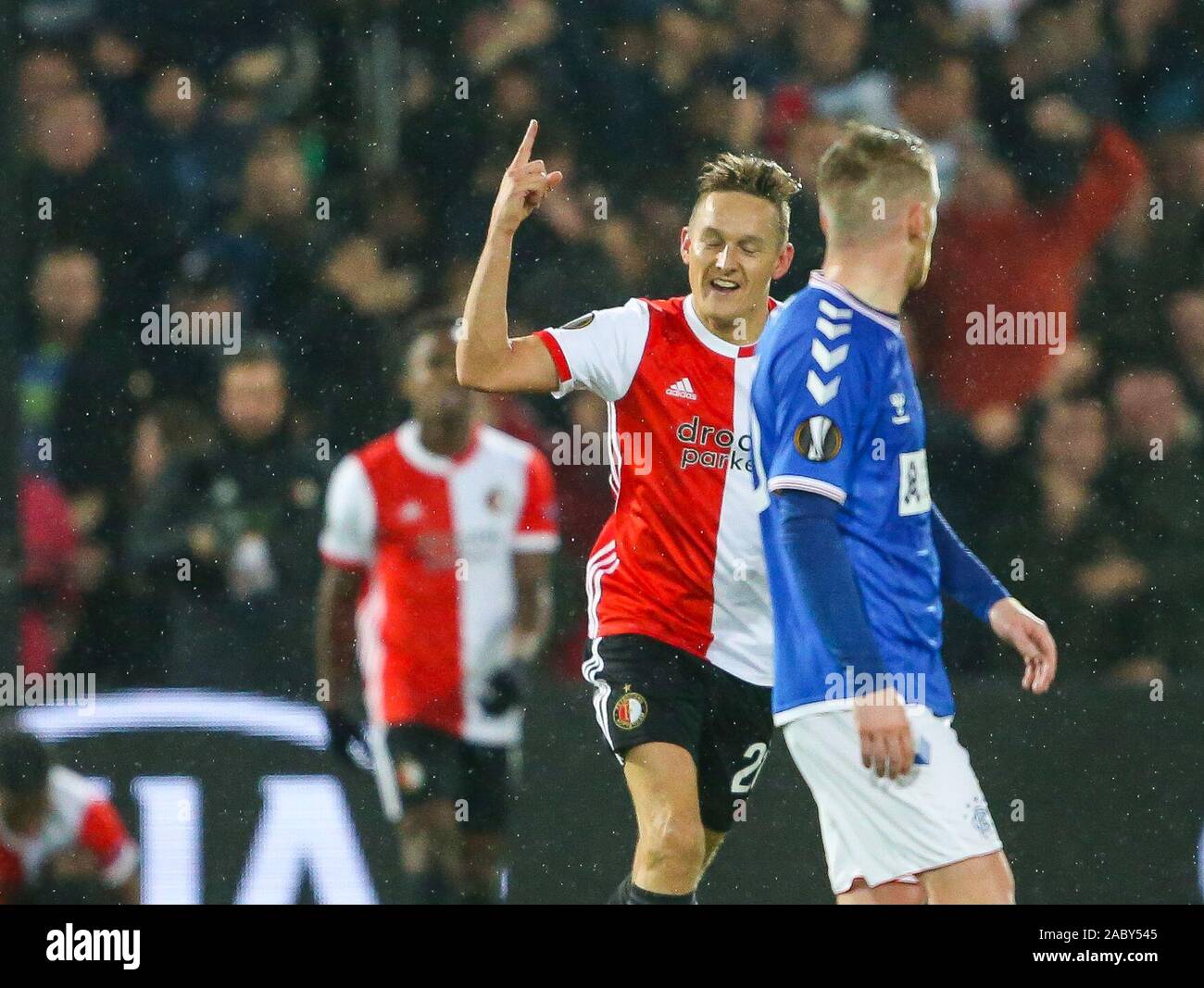 Rotterdam, Pays-Bas. 28 Nov 2019. - Feyenoord Rotterdam - Rangers, Football, Ligue Europa, stade Feijenoord, Kuip 28-11-2019, de la saison 2019/2020, Jens Toornstra de Feyenoord : Crédit Photos Pro/Alamy Live News Crédit : Pro Shots/Alamy Live News Banque D'Images