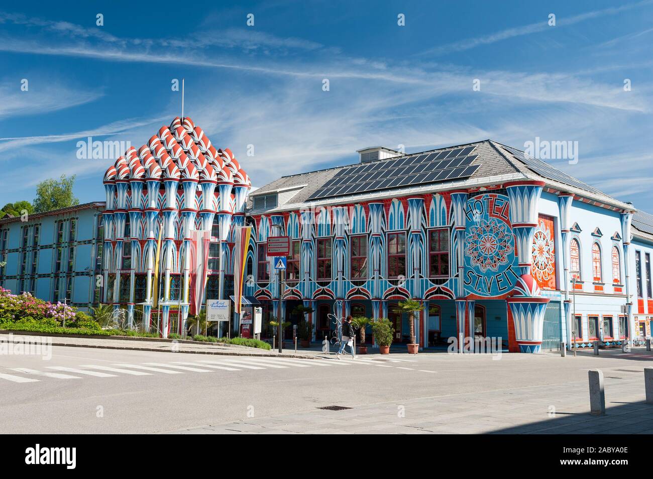 L'Hôtel Ernst Fuchs à Sankt Veit an der Glan, Carinthie, Autriche, Europe Banque D'Images