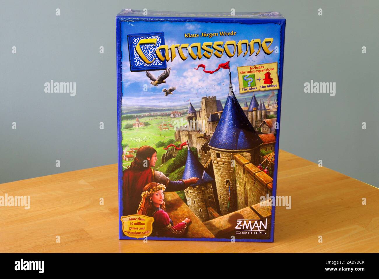 Jeu de société Carcassonne Banque D'Images