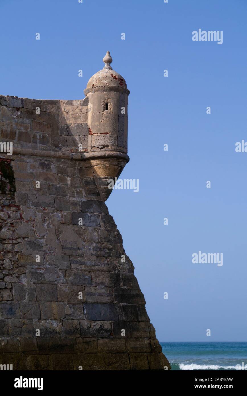 Les murs de la vieille ville de Peniche, Portugal Banque D'Images