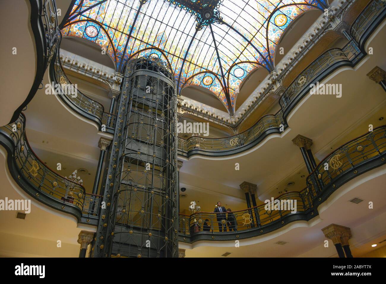 Gran Hotel Ciudad de Mexico, Mexico City, Mexique Banque D'Images