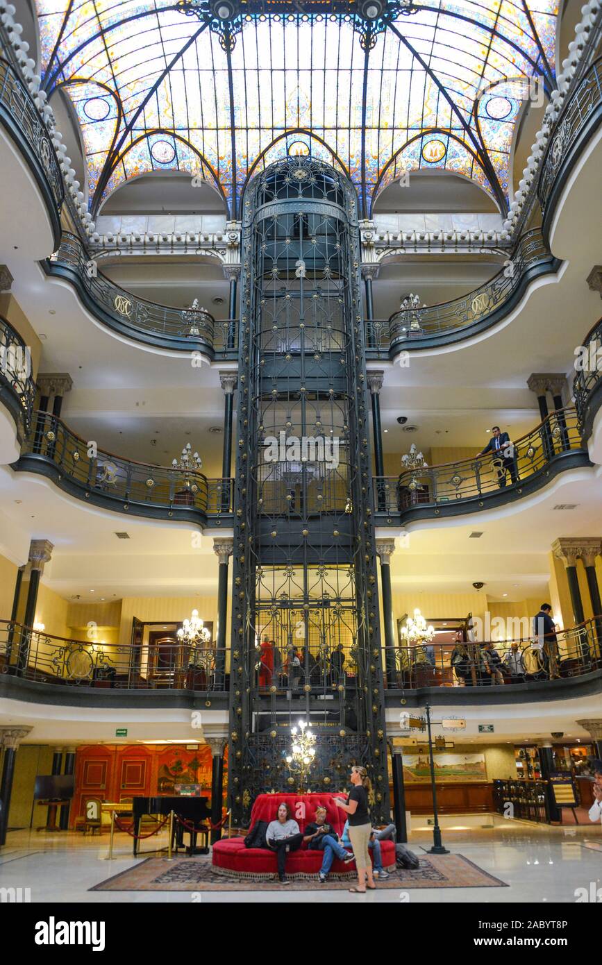Gran Hotel Ciudad de Mexico, Mexico City, Mexique Banque D'Images