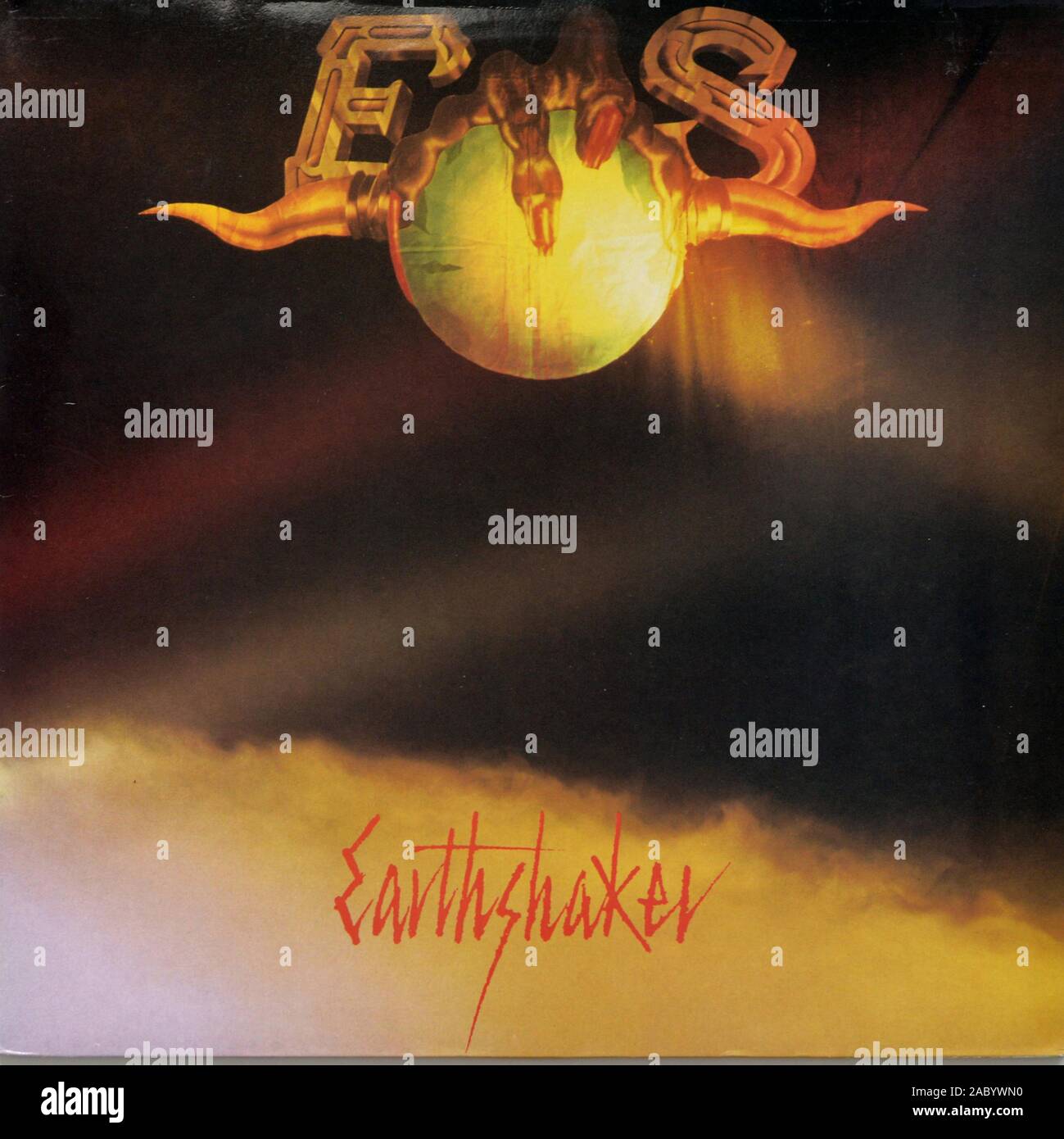 EARTHSHAKER Blondie Girl - couverture de l'album vinyle vintage Banque D'Images