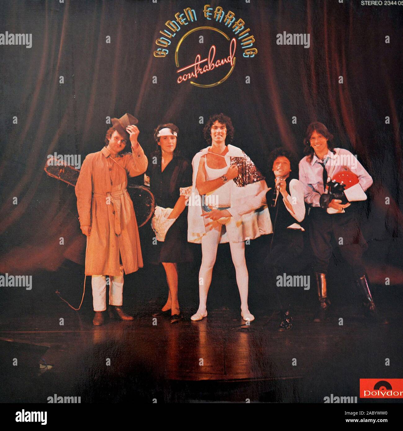 GOLDEN EARRING - contrebande couverture de l'album vinyle vintage Banque D'Images