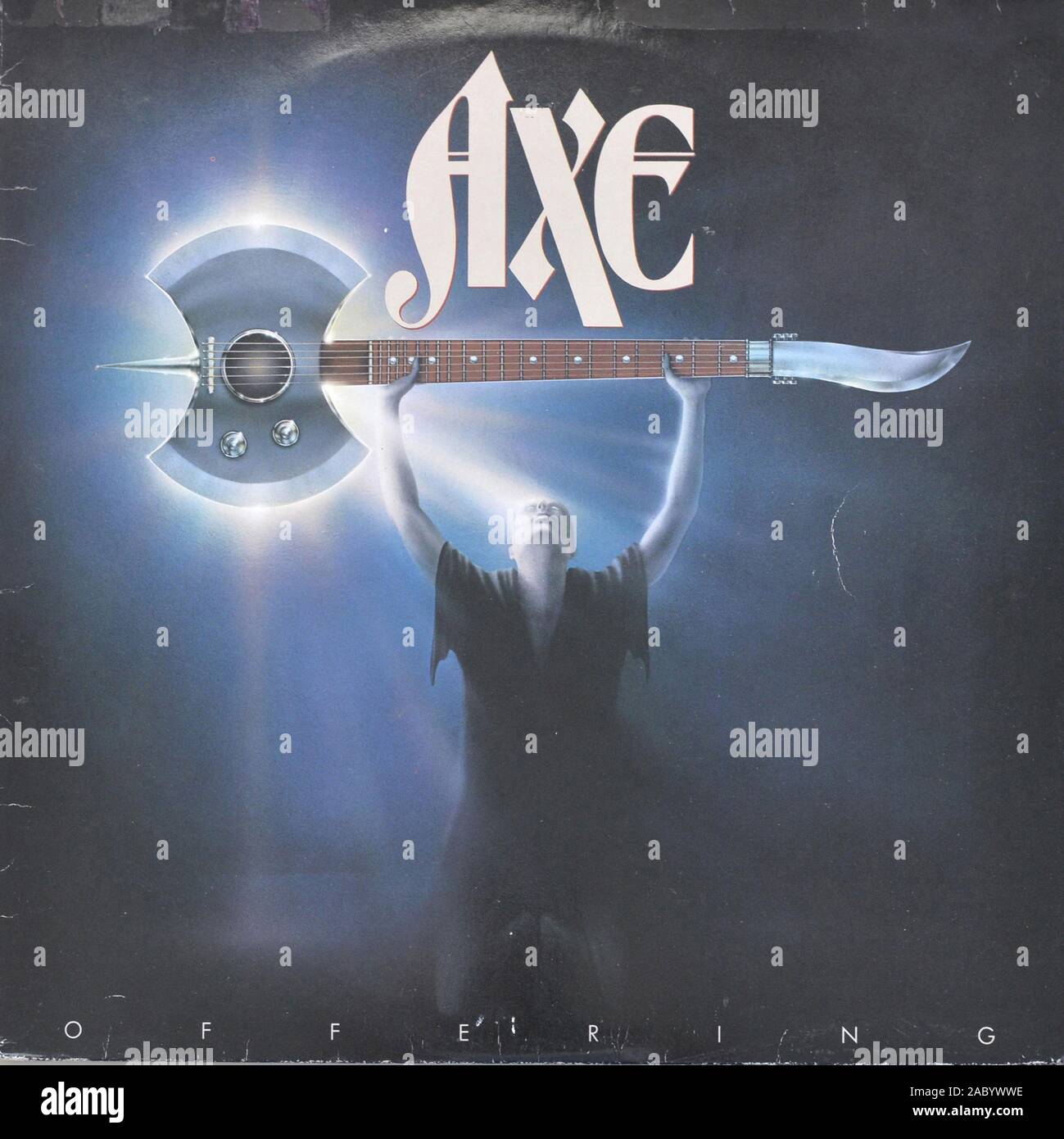 AX Placement - couverture de l'album vinyle vintage Banque D'Images