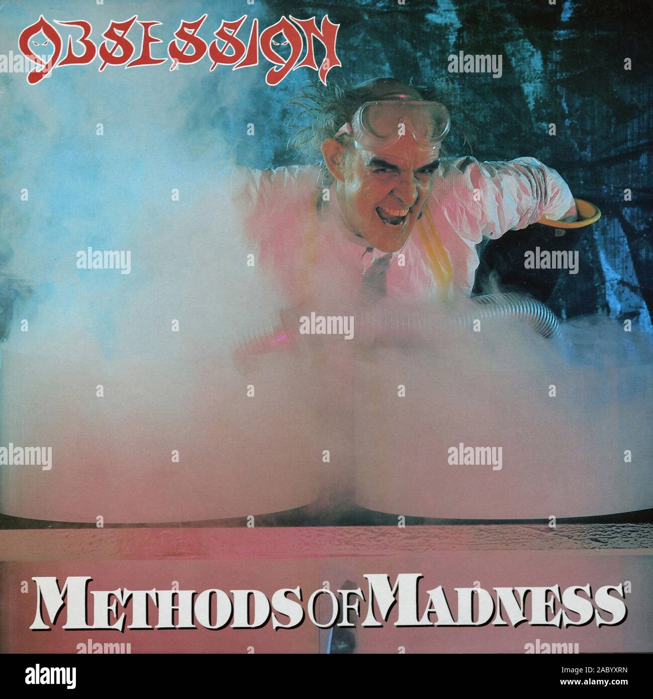 OBSESSION - Méthodes de folie - couverture de l'album vinyle vintage Banque D'Images