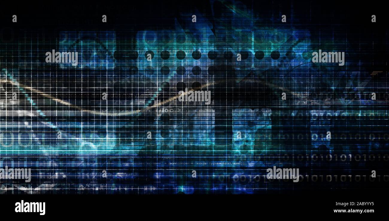 L'infrastructure de la technologie comme un il l'art abstrait Banque D'Images