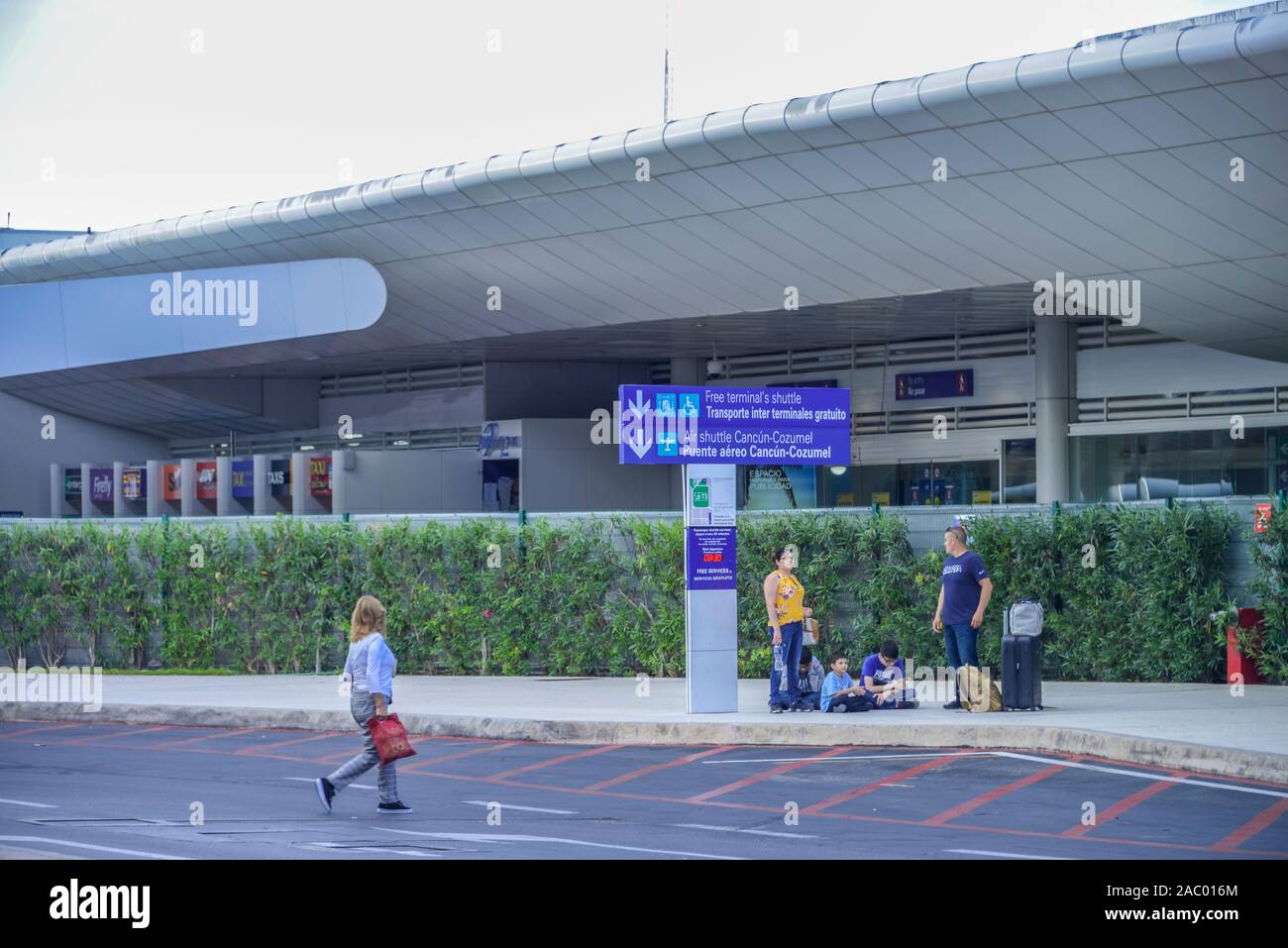 Aéroport de Cancun, Quintana Roo, Mexique Banque D'Images