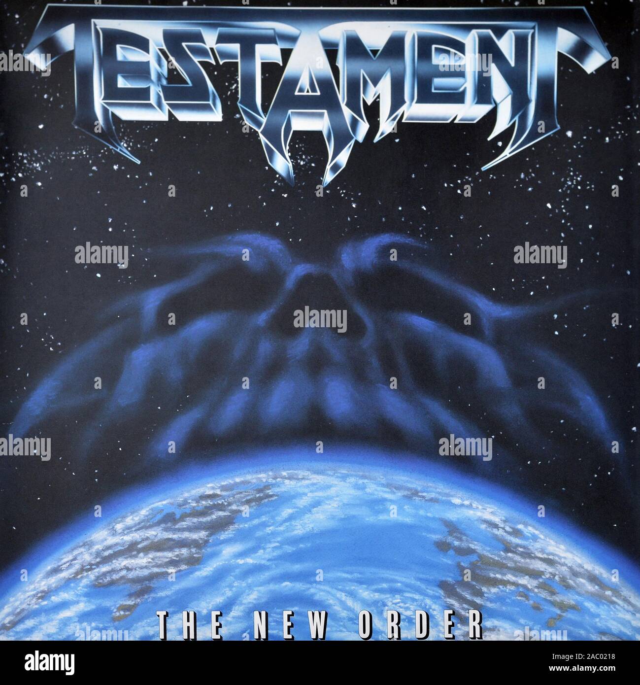 L'Ordre nouveau testament - couverture de l'album vinyle vintage Banque D'Images