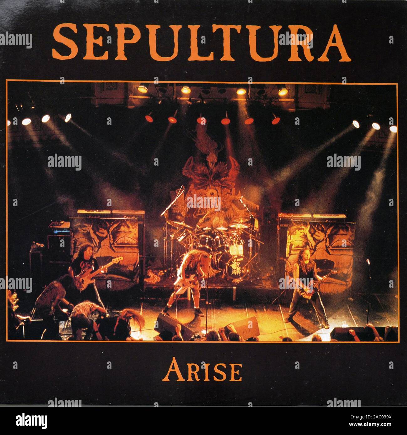 SEPULTURA surviennent - couverture de l'album vinyle vintage Banque D'Images