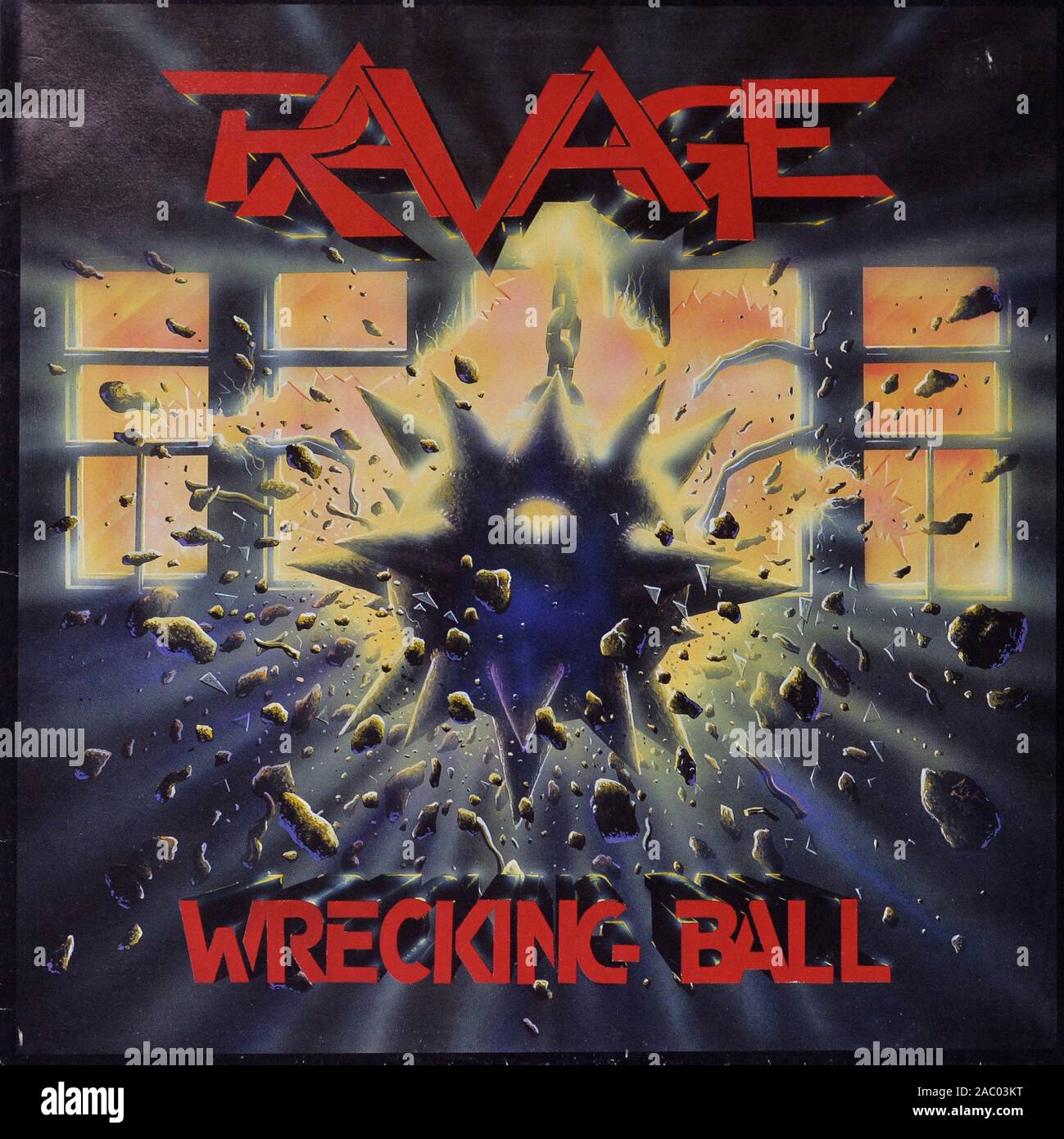 Ravager Wrecking Ball - couverture de l'album vinyle vintage Banque D'Images