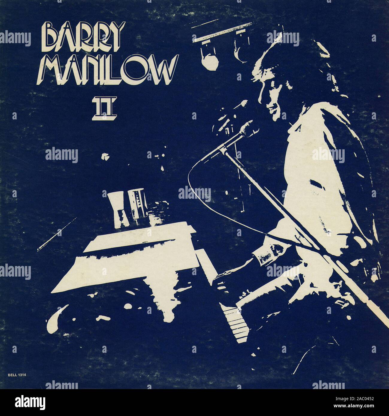 Barry Manilow II - couverture de l'album vinyle vintage Banque D'Images