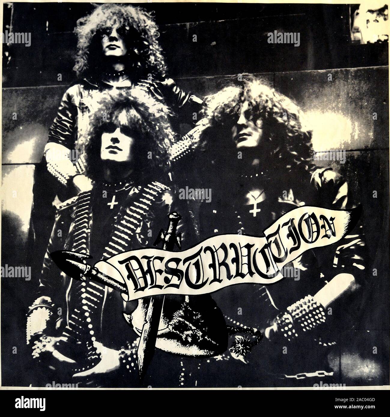 La destruction d'une condamnation à mort - Vintage - couverture de l'album vinyle Banque D'Images