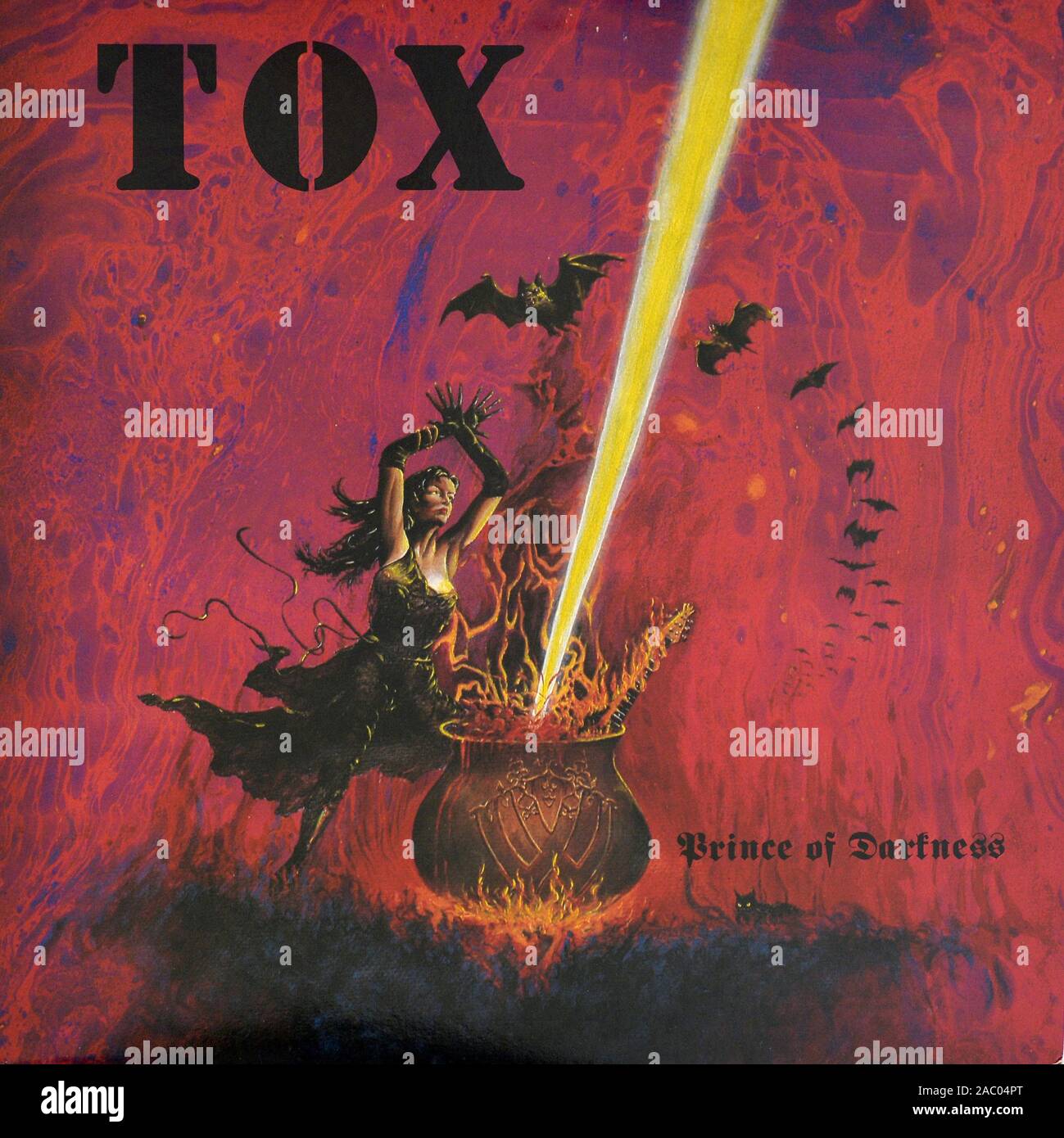 TOX Prince des ténèbres - couverture de l'album vinyle vintage Banque D'Images
