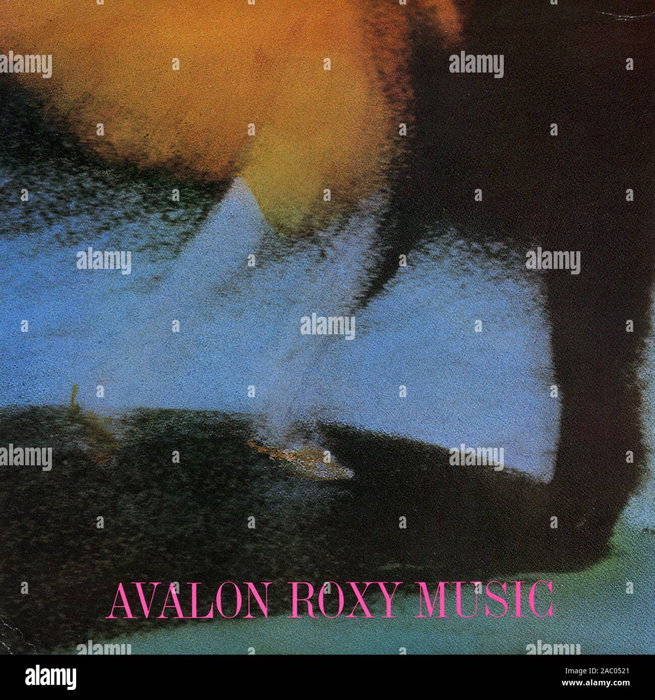 Roxy Music - Avalon - couverture de l'album vinyle vintage Banque D'Images