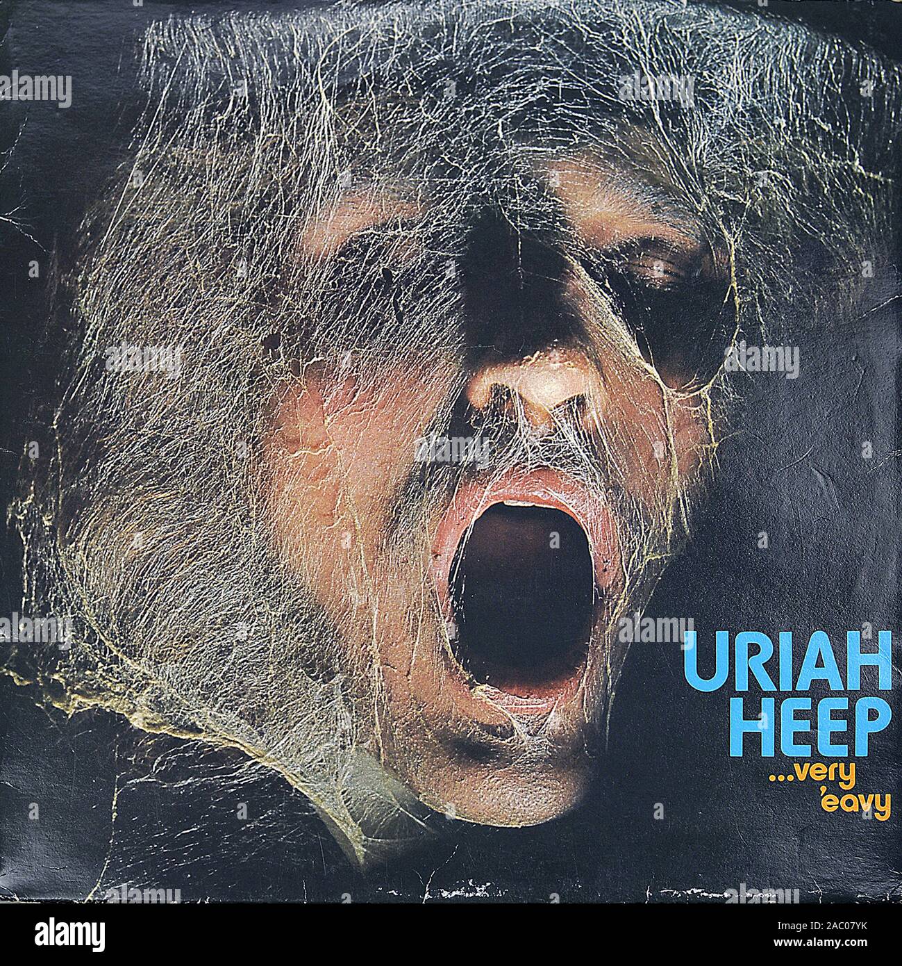 Uriah Heep très Eavy - couverture de l'album vinyle vintage Banque D'Images