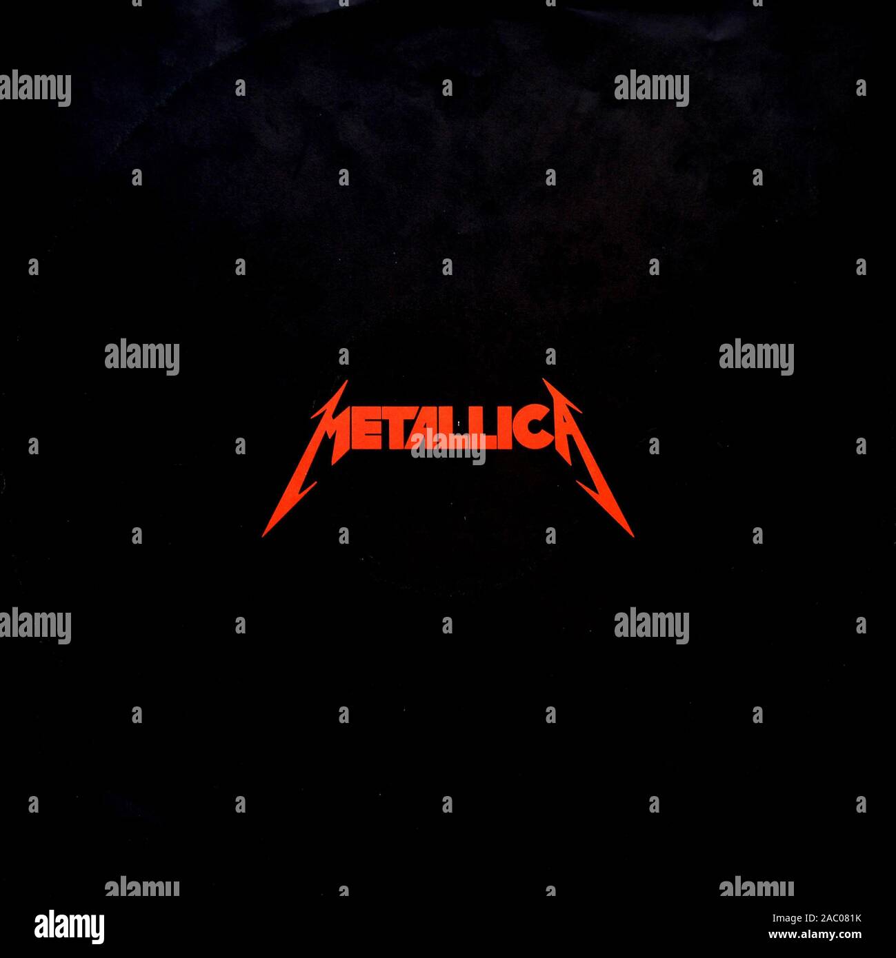 Metallica et la justice pour tous - couverture de l'album vinyle vintage Banque D'Images