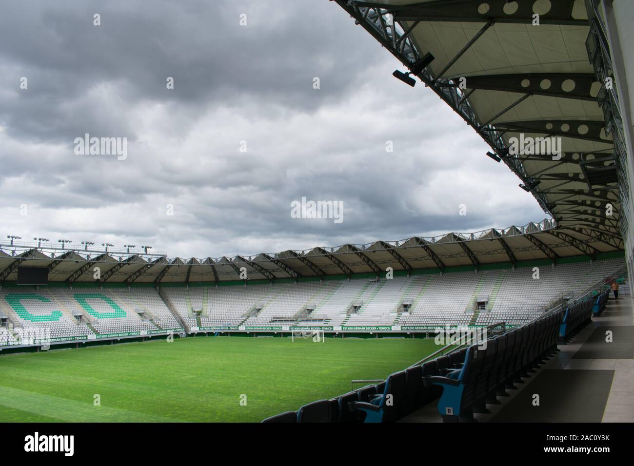 L'allemand Becker Stadium Temuco, Chili Banque D'Images