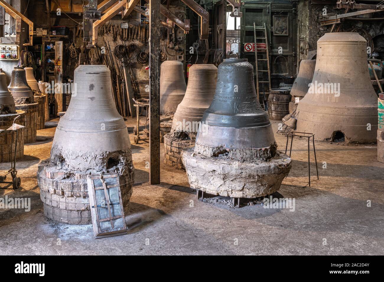 L'ancienne fonderie Marinelli, la plus ancienne usine de Bell dans le monde Banque D'Images