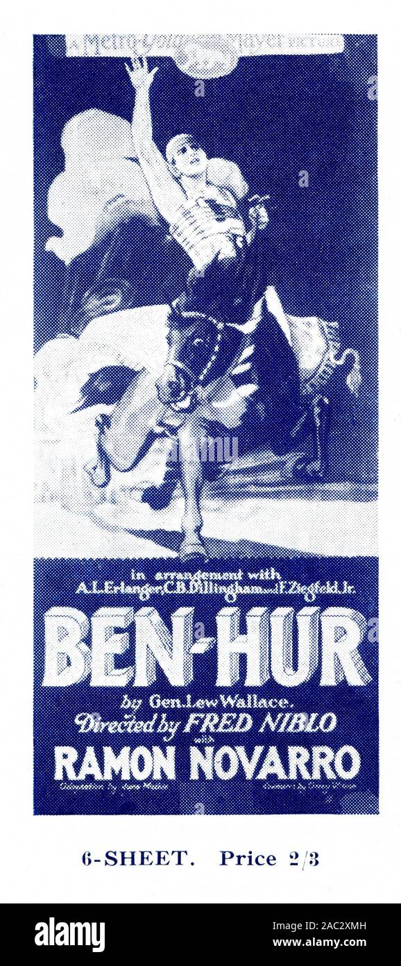 RAMON NOVARRO dans BEN - HUR : A TALE OF THE CHRIST 1925 directeur FRED NIBLO roman General Lew Wallace Juin adaptation Mathis Silent Movie Metro Goldwyn Mayer Banque D'Images