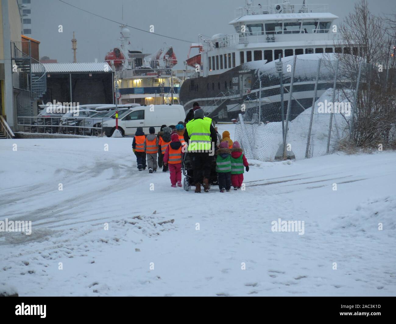 La maternelle, Tromso, Norvège Banque D'Images