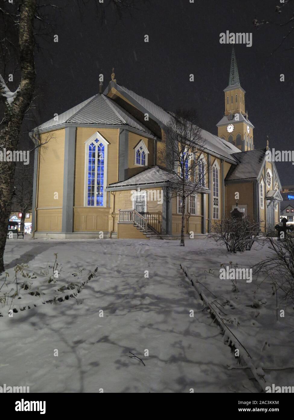 Cathédrale de Tromsö Banque D'Images