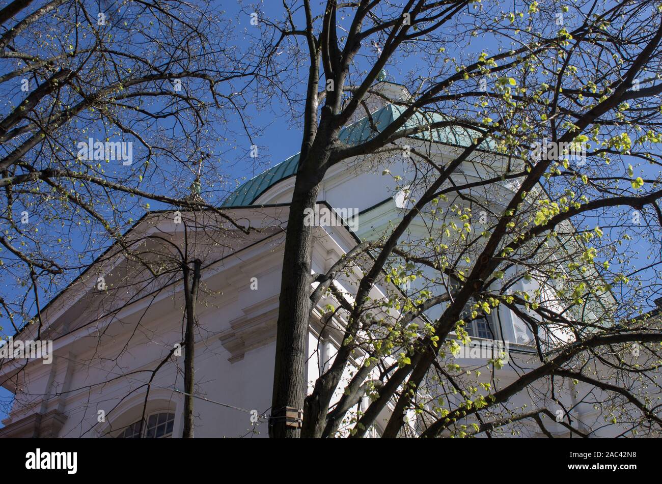 Église des Religieuses du Saint Sacrement dédiée à Saint Casimir, nouvelle ville, Varsovie, Pologne Banque D'Images