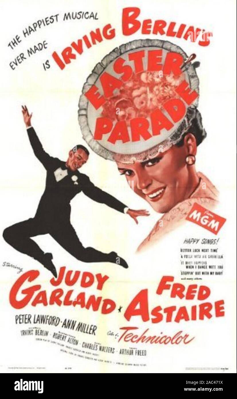 EASTER PARADE 1949 MGM film avec Judy Garland et Fred Astaire Banque D'Images