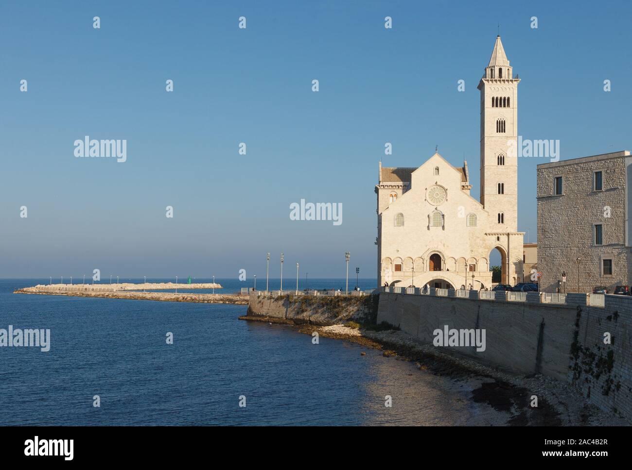 Trani Cathédrale (Cattedrale di San Nicola Pellegrino). Trani, Puglia (Pouilles), Italie Banque D'Images