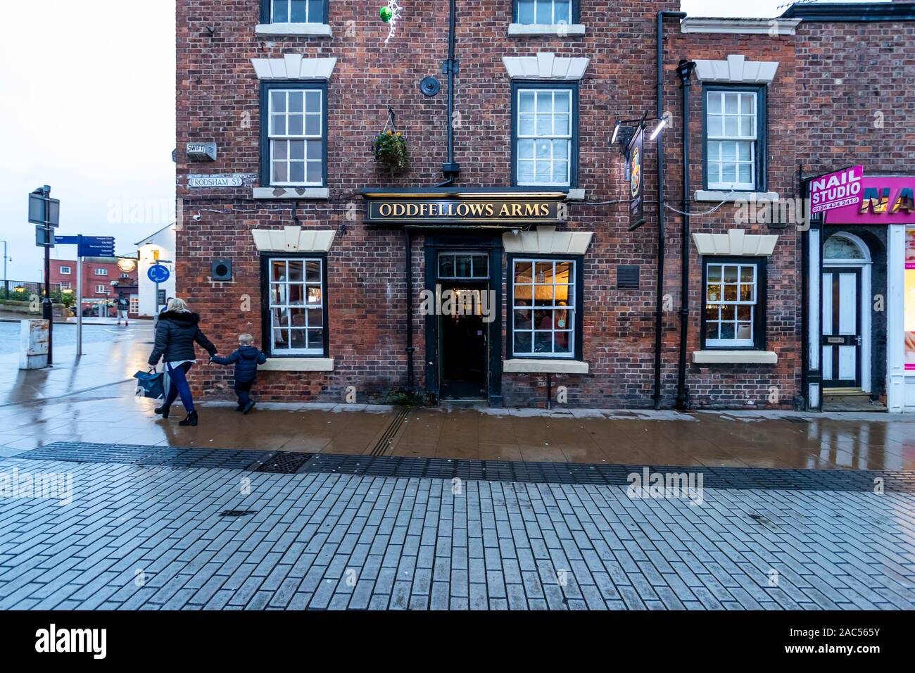 Oddfellows Arms pub, le Chester Banque D'Images