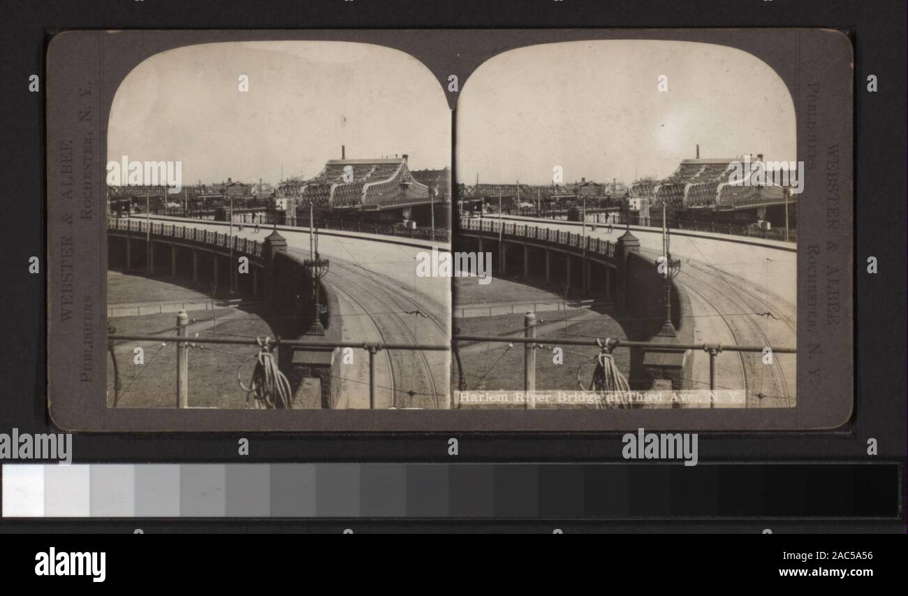 Harlem River Bridge à la Troisième Avenue, NY Harlem River Bridge à la Troisième Avenue, N.YHarlem River Bridge à la Troisième Avenue, N.Y. Banque D'Images
