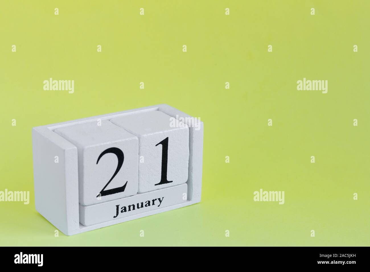 21 Janvier Sur Un Calendrier En Bois Date Civile Maison De Vacances Ou D Anniversaire De L Evenement Photo Stock Alamy