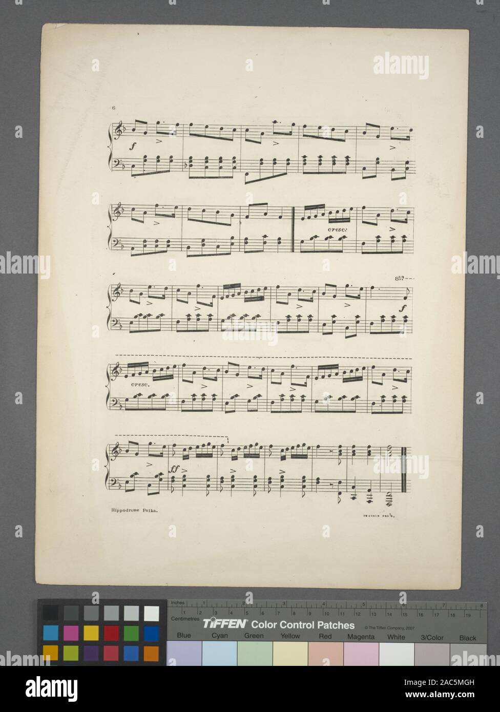 Hippodrome polka Date de publication à partir de Citation Weitenkampf/Référence : Eno 319 partitions. MissingHippodrome couverture polka Banque D'Images