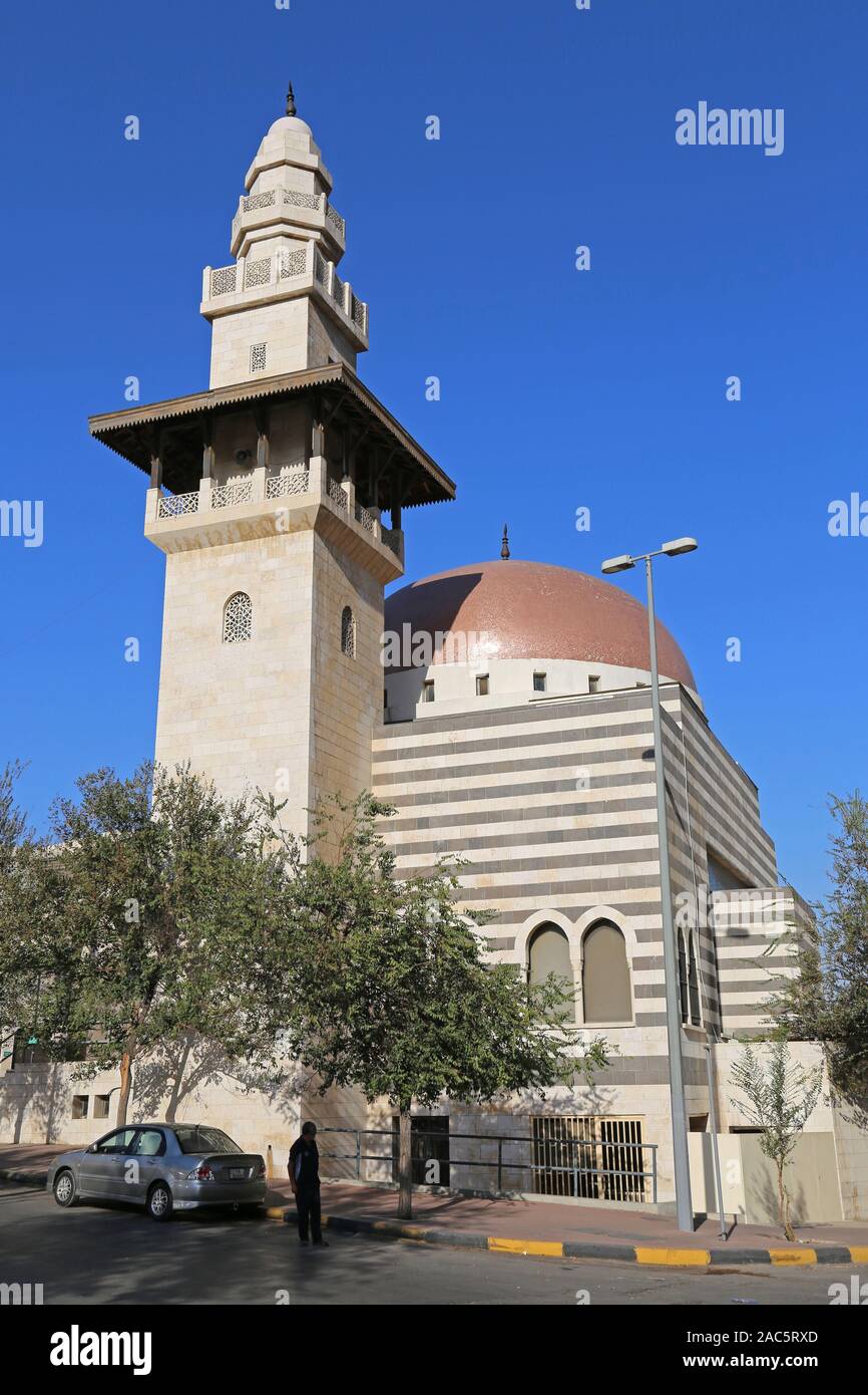 Mosquée De Tantash Raghadan, Rue Al Mudarraj, Al Rjoum, Amman, Jordanie, Moyen-Orient Banque D'Images