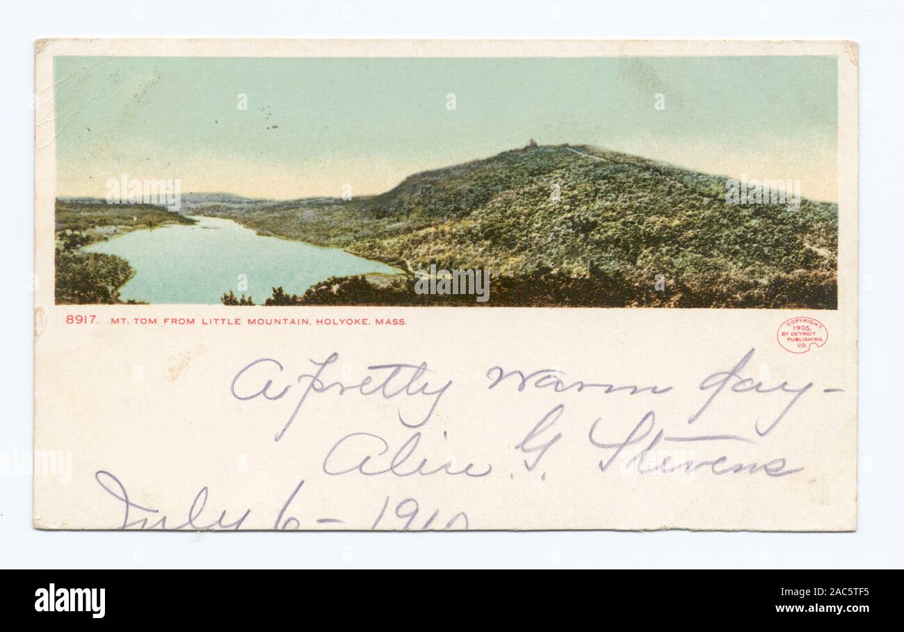 Peu de Holyoke, MTN, Tom Mt Holyoke, masse dernière série Detroit Photographic Company roulement de imprintHolyoke peu Mtn., Mt. Tom, Holyoke, Massachusetts. Banque D'Images