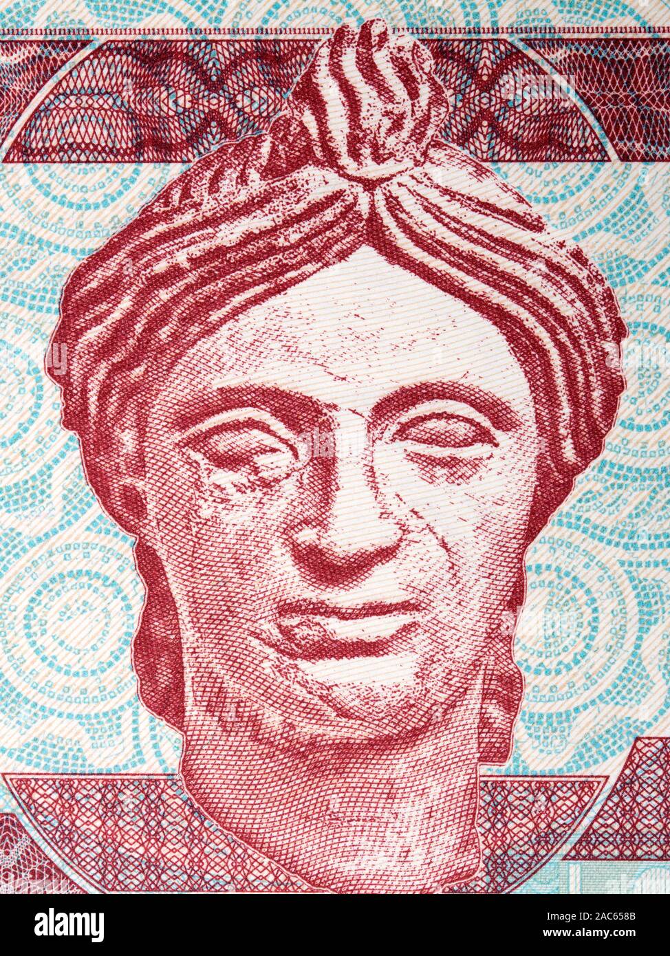 À partir de la sculpture antique argent Chypriote Banque D'Images
