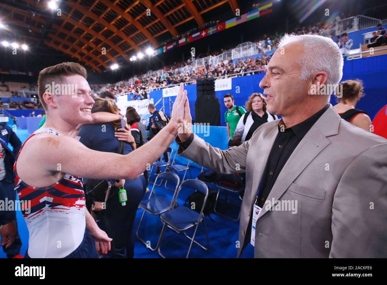 Tokyo, Japon. 30Th Nov, 2019. Lionel Pioline (FRA) Trampoline : 34e  Championnats du Monde de Gymnastique Trampoline FIG 2019 De Tokyo à la  gymnastique Ariake Center à Tokyo, Japon . Credit :