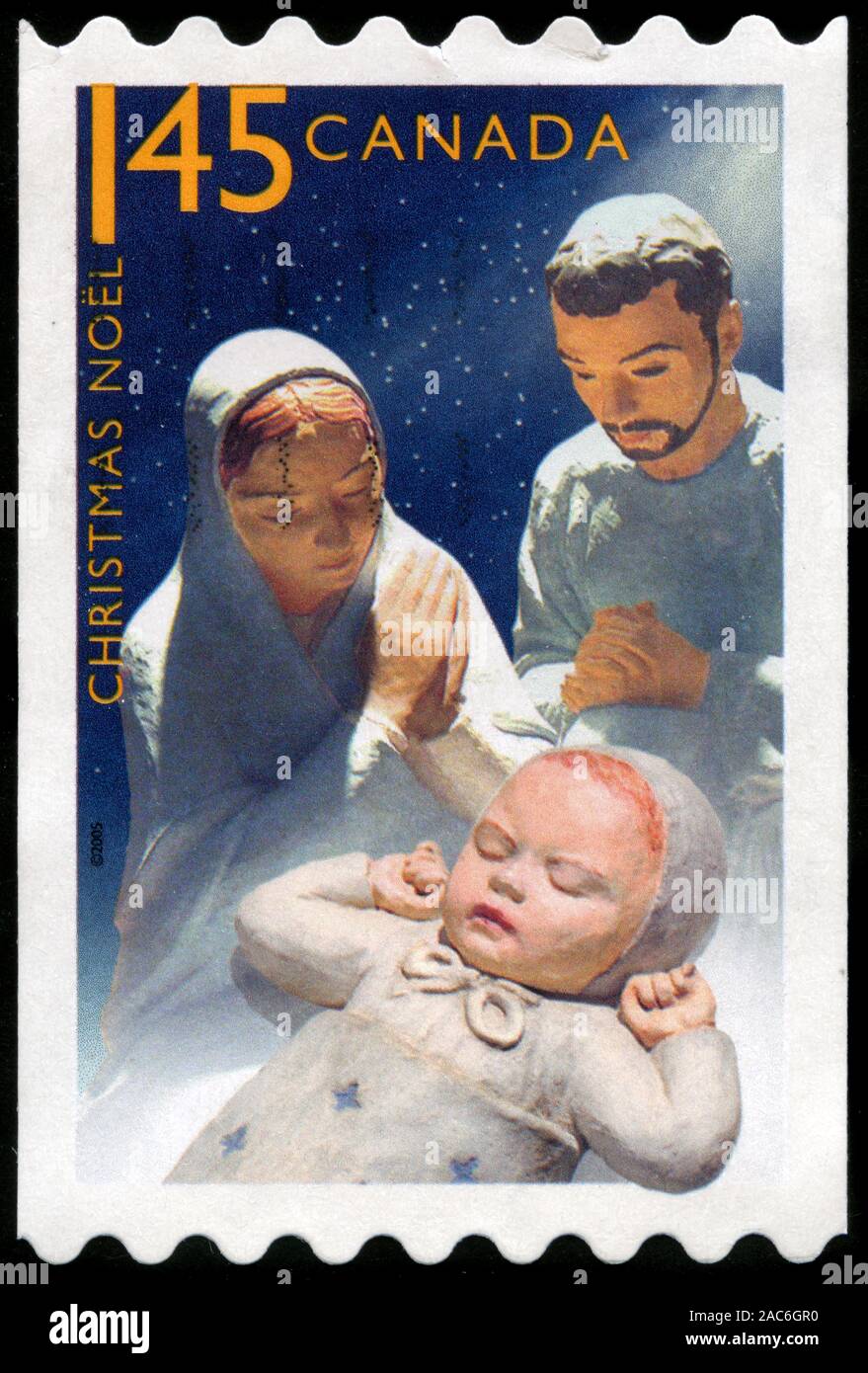 Crèche - Marie, Joseph, bébé Jésus Banque D'Images