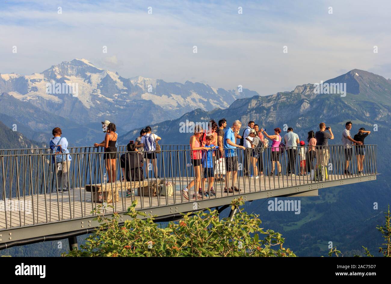 Harder Kulm observation deck, Interlaken, Suisse Banque D'Images