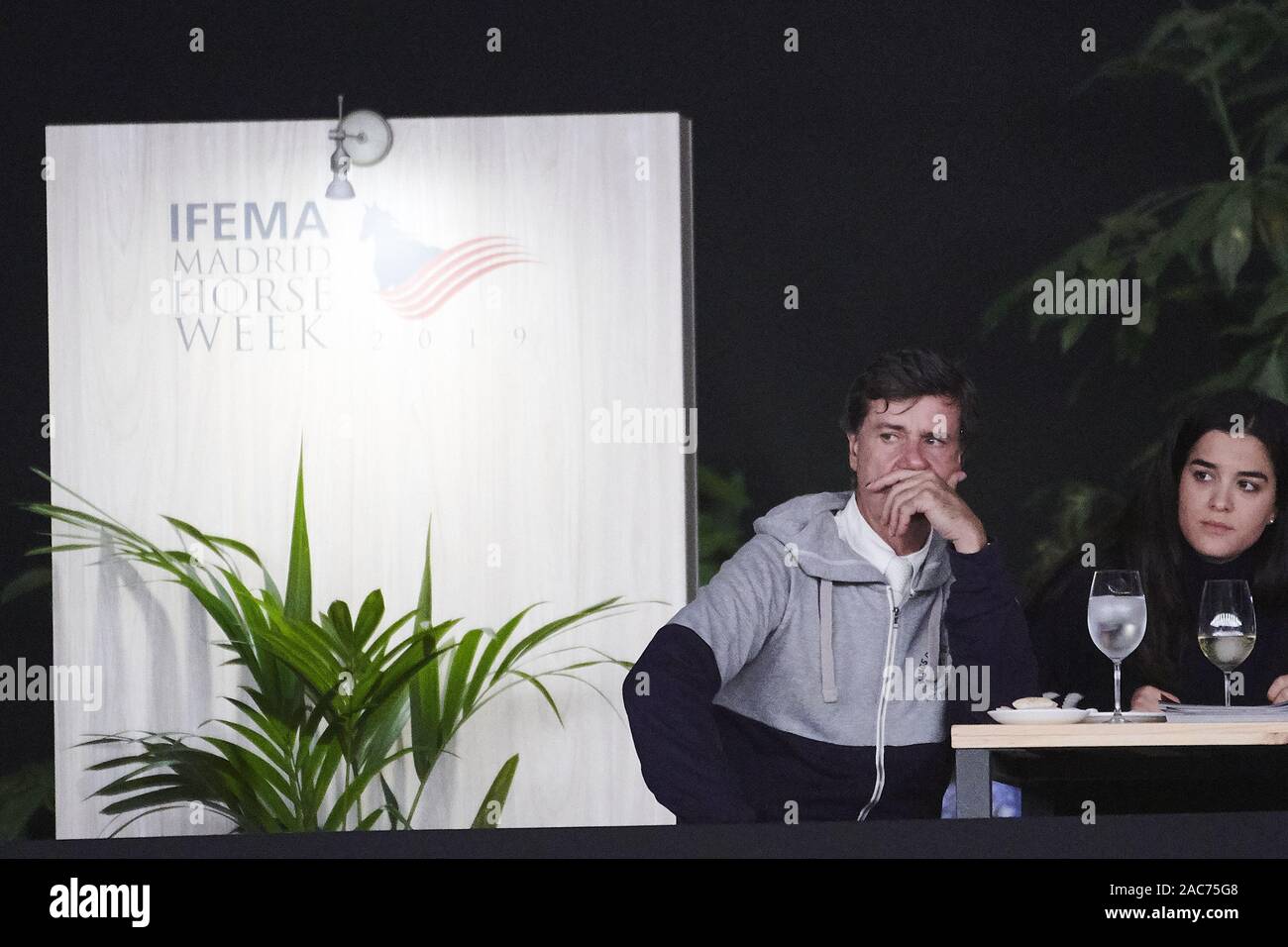 1 décembre 2019, Madrid, Madrid, Espagne : Cayetano Martinez de Irujo, Barbara Mirjan assiste à Madrid la semaine - Jour 2 Cheval à l'IFEMA le 1 décembre 2019 à Madrid, Espagne (Image Crédit : © Jack Abuin/Zuma sur le fil) Banque D'Images