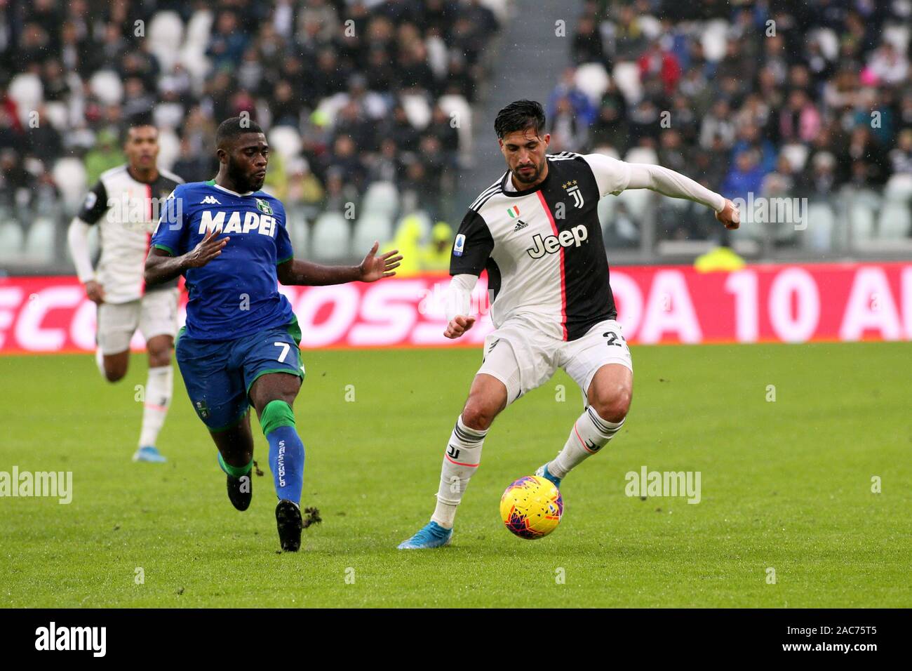 Torino, Italie. 1er décembre 2019. 23 emre pouvez (juventus) au cours de la Juventus contre Sassuolo, Serie A soccer italien Championnat Hommes à Turin, Italie, 01 décembre 2019 - LPS/crédit : Claudio Claudio Benedetto Benedetto/fil LPS/ZUMA/Alamy Live News Banque D'Images