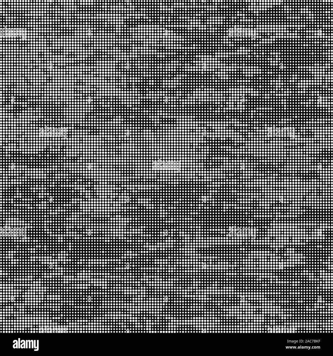 Modèle de demi-teinte. Ensemble de points. La texture en pointillés sur fond noir. Banque D'Images