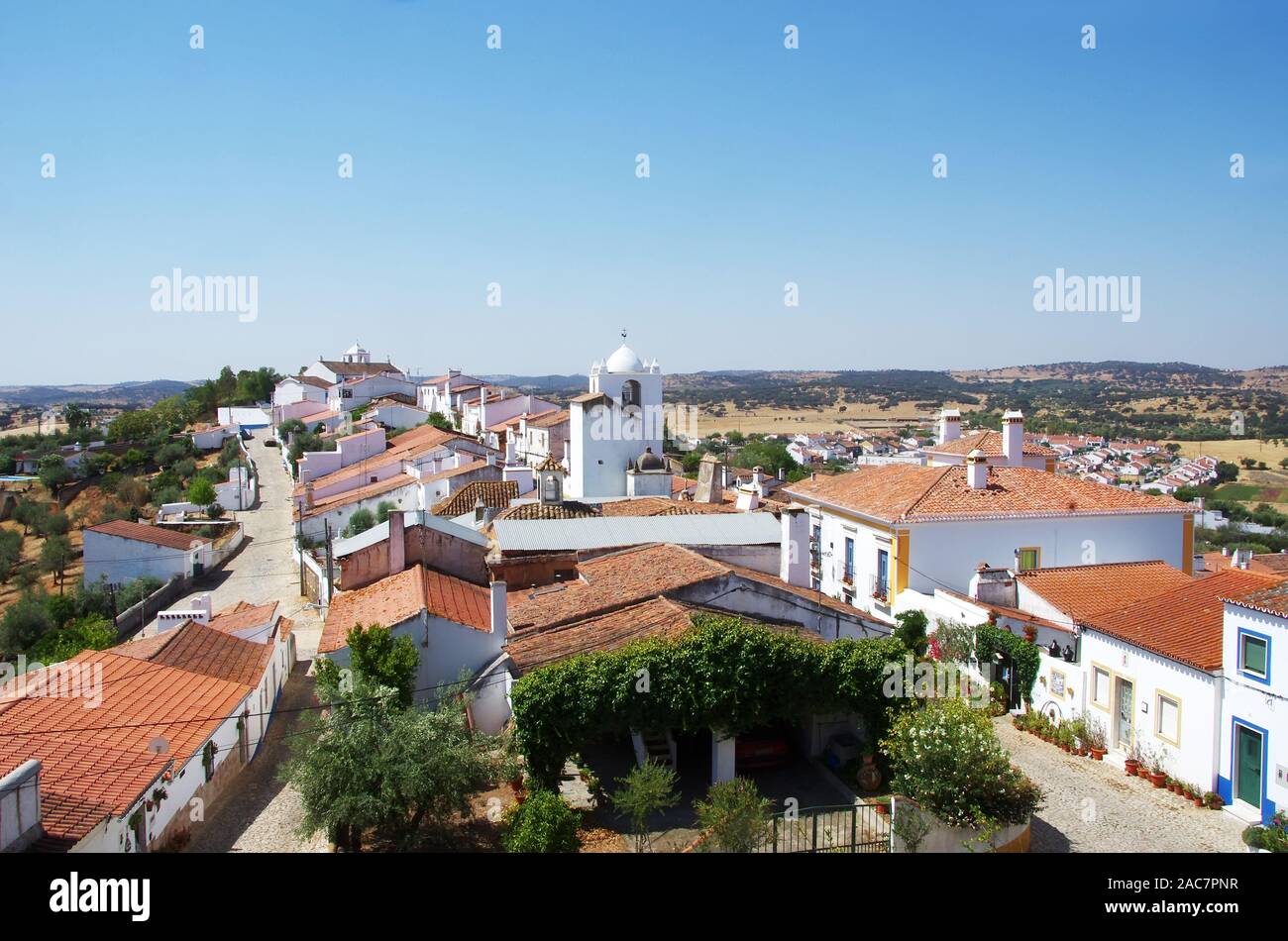 Paysage du village de Terena, Portugal Banque D'Images