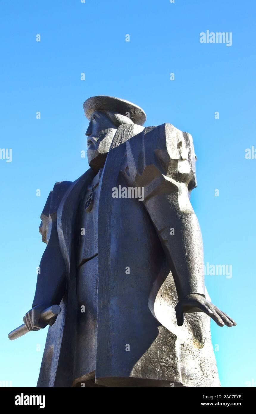 Statue de Vasco da Gama Vidigueira - Portugal Banque D'Images