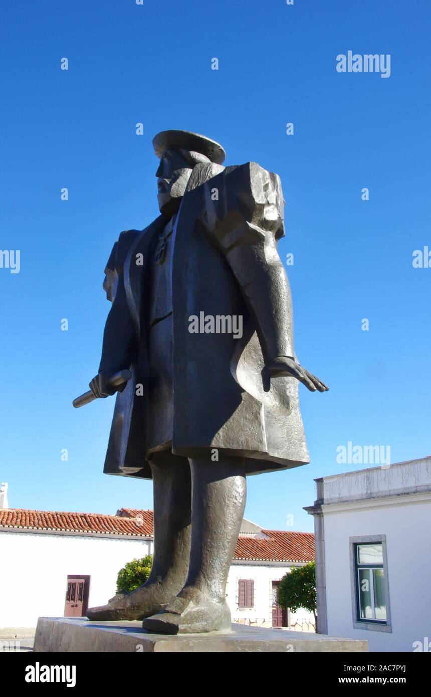 Statue de Vasco da Gama Vidigueira - Portugal Banque D'Images