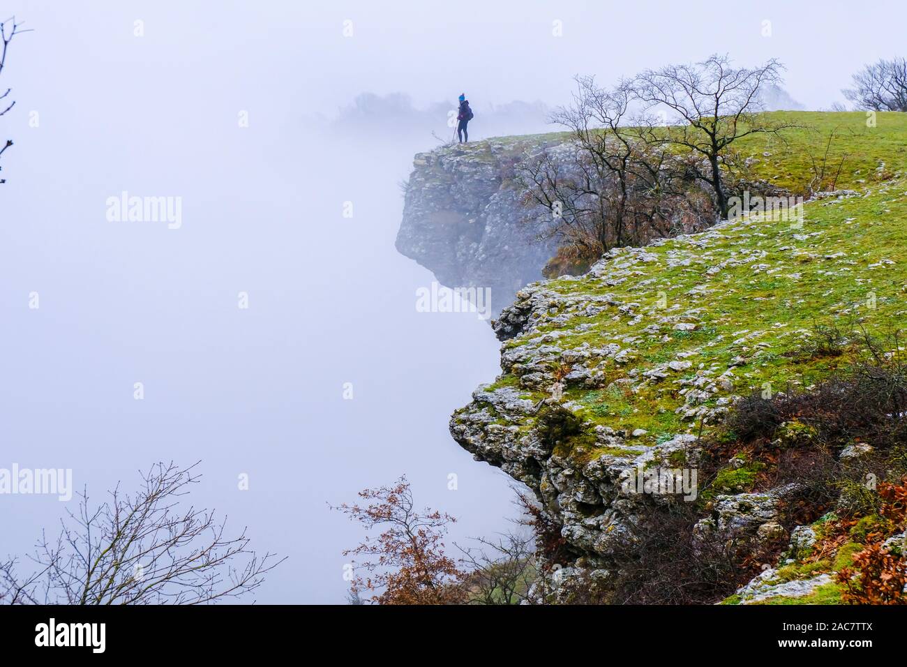 Belvédère naturel en hiver. Banque D'Images
