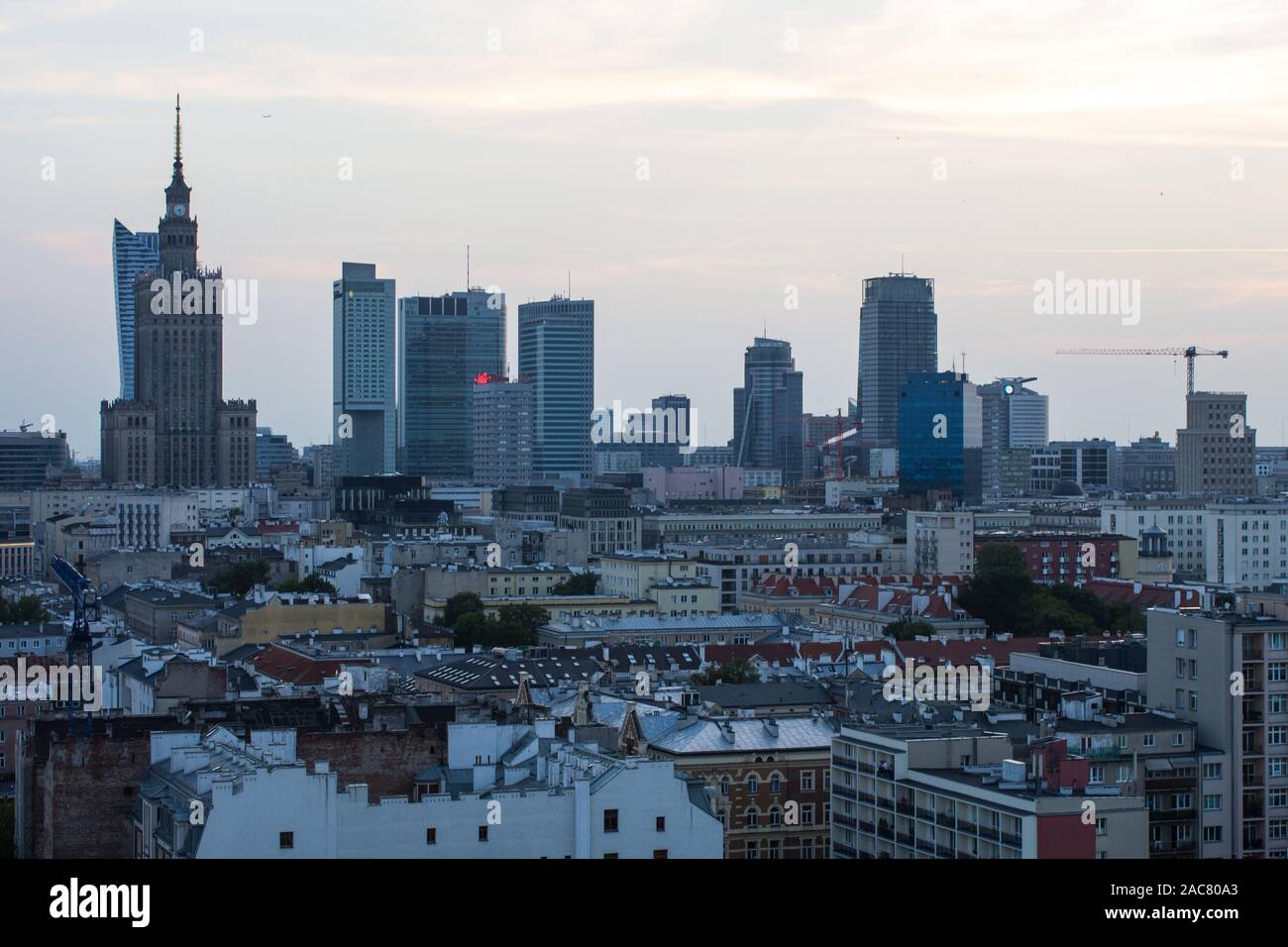 Vue de Varsovie, Pologne Banque D'Images