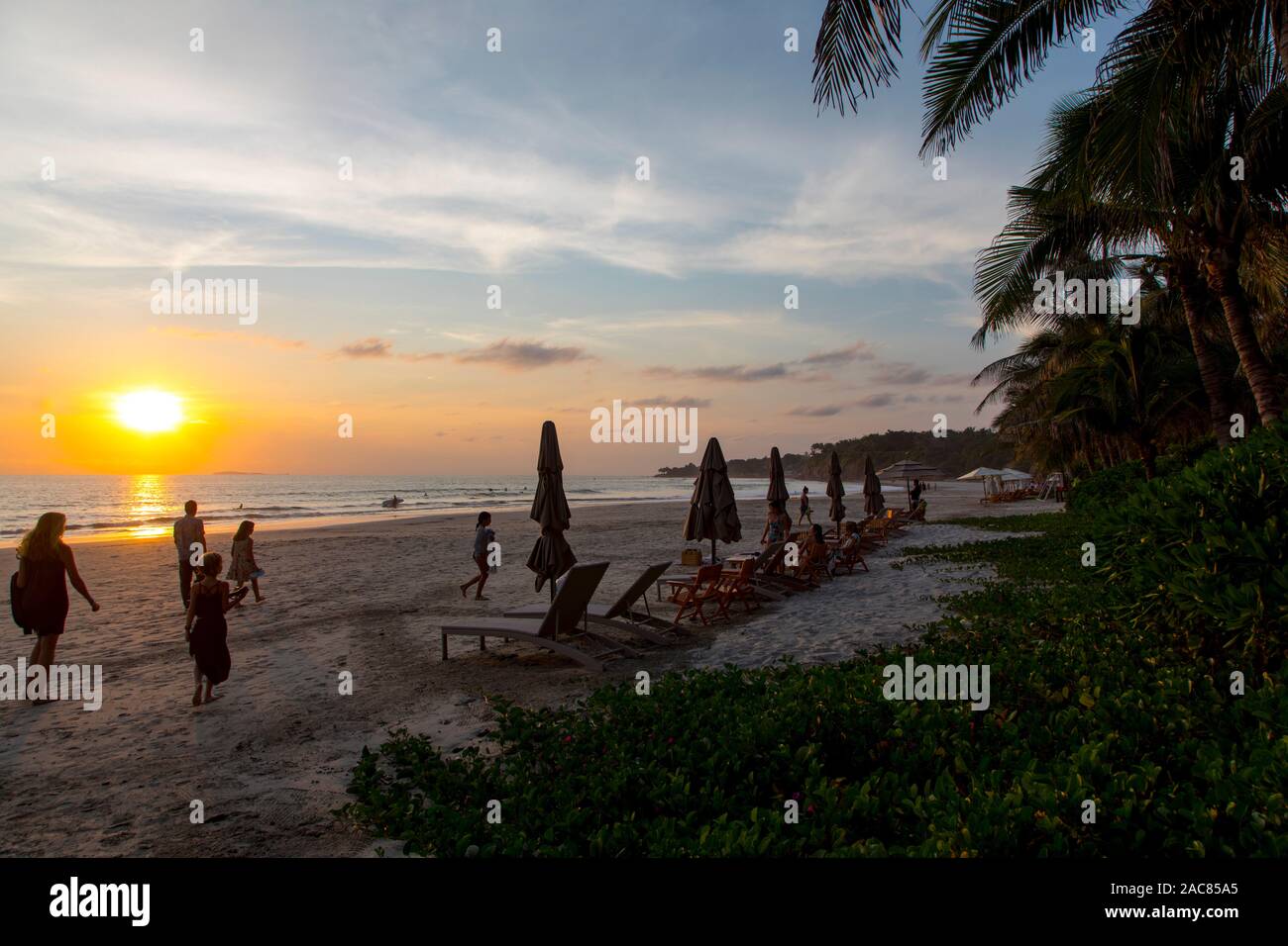 Plage Destiladeras, Punta Mita, Riviera Nayarit, Jalisco, Mexique Banque D'Images