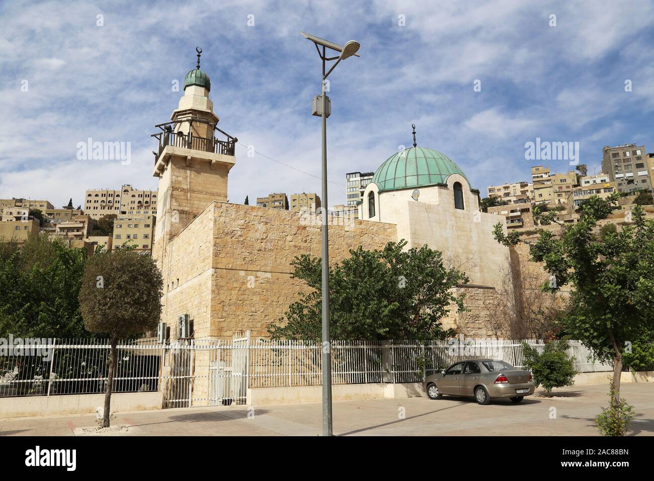 Mosquée Al Noreen, Rue Omar Matar, Ras Al Ain, Amman, Jordanie, Moyen-Orient Banque D'Images